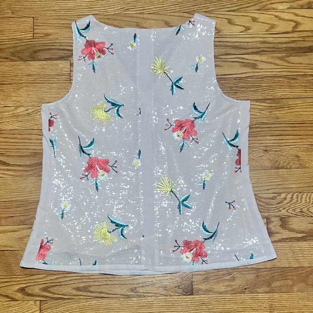 Ecre Sequin Sleeveless Top Size Large Great Condi… - image 2